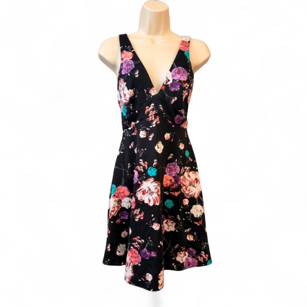 Charlotte russe black floral dress...